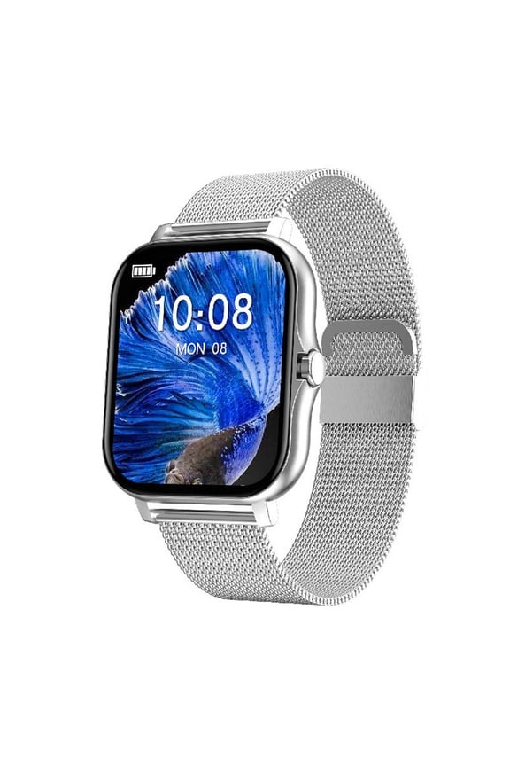 Y13 Smart Watch - Bluetooth Calling & Fitness Tracker with Step Counting, Multifunctional Sports Wristwatch for All-Day Casual Wear, Compatible for iOS & Android Devices,Silver