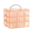 thumbnail image 1 of Y1UB Jewelry Removable Grids for Tiny Bead Art DIY Crafts Trinket Tackle Orange, 1 of 6
