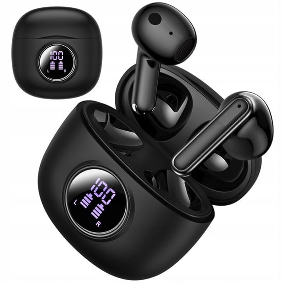 Y20 Digital Display Bluetooth Earphones Wireless TWS Call Noise Reduction