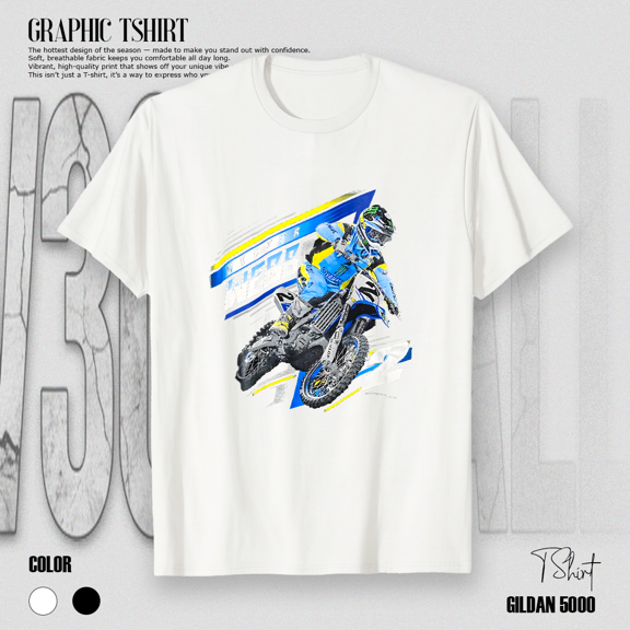 Y2K 2010s Motocross Dirt Bike Rider Off Road Racing Unisex T-Shirt up to size 5XL