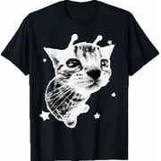 Y2K Alien Cat Meme Retro Silly Cat Vintage Kitty Funny Shirt T-Shirt