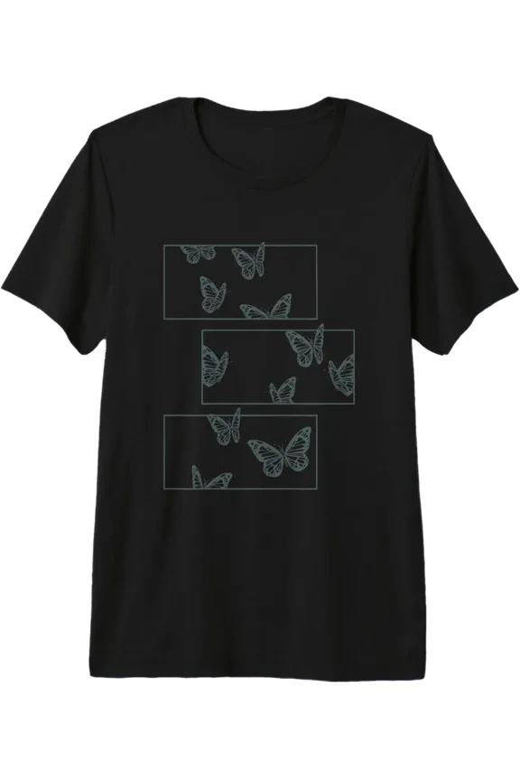 Y2K Alt Emo Goth Cottagecore Butterfly Graphic T Shirt Size S-5XL