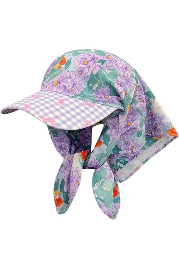 Y2K Baddie Baseball Cap with Bandana Head Wrap Retro Streetwear Raves Trucker Hats Women Country Grunge Y2k Skull Cap