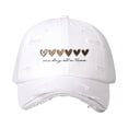 thumbnail image 1 of Y2K Baseball Cap for Women, Heart Embroidered Distressed Washed Adjustable Dad Hat Curved Brim Cotton Vintage Streetwear Summer Cap Trendy Street Style Festival Outfit Hip Hop, 1 of 3