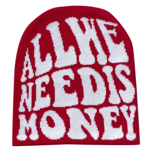 Y2K Beanie Letter Print Skull Cap Fashion Casual Knit Hat for Men and Women Warm Soft Winter Beanies for Daily Streetwear and Cold Weather