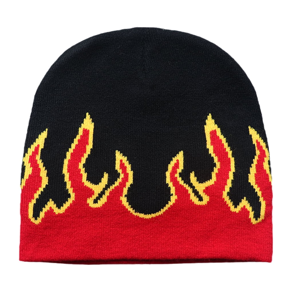 帽子 Glogang sun flame beanie New Chief Keef Glo Gang Sun Graphic Unisex Skull Cap Y2K