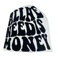 thumbnail image 1 of Y2K BeaniesNeed Is Money Grunge Beanie Knit Beanie Hat Skullies Beanie Slouchy Beanie Women Skull Cap Graphic Beanie, 1 of 9