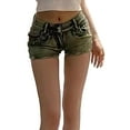 thumbnail image 1 of Y2K Cargo Denim Shorts Womens High Waist Stretchy for Street Style, 1 of 6