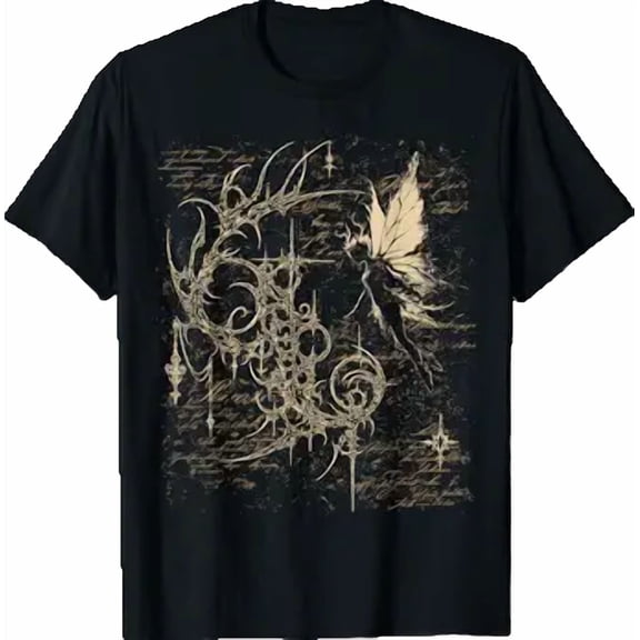 Y2K Grunge Alt Goth Fairy Sigilism Vintage Graphic T-Shirt