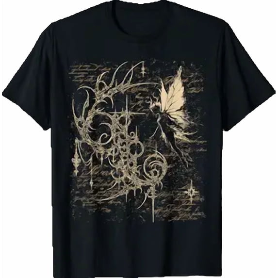 Y2K Grunge Alt Goth Fairy Sigilism Vintage Graphic T-Shirt