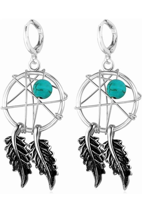 Y2K Jewelry 18K Gold Plated Sterling Silver Huggie Hoops Earrings, Ankh Cross/Lighting Bolt/Feather/Italian Horn/Star of David Dangle Drop Earrings for Women