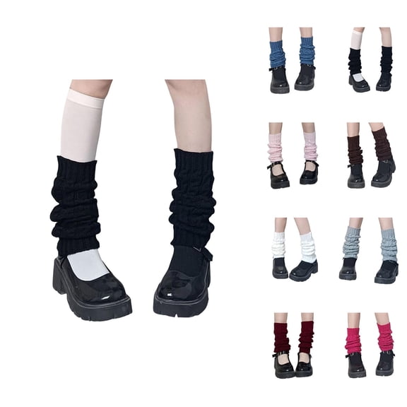 Y2K Knitted Slouchy Compression Socks for Women – Soft Warm Fabric with Breathable Comfort, Retro School Style Long Socks for Autumn Winter Outfits, Cozy Fashion Layering and Everyday Wear