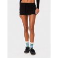 thumbnail image 1 of Y2K Low Rise Skorts, Solid Drawstring Elastic Waist Side Slit Micro Skirt With Built-In Shorts, Stretchy Bodycon Skorts For Summer Streetwear Club Preppy Aesthetic Outfits, 1 of 19