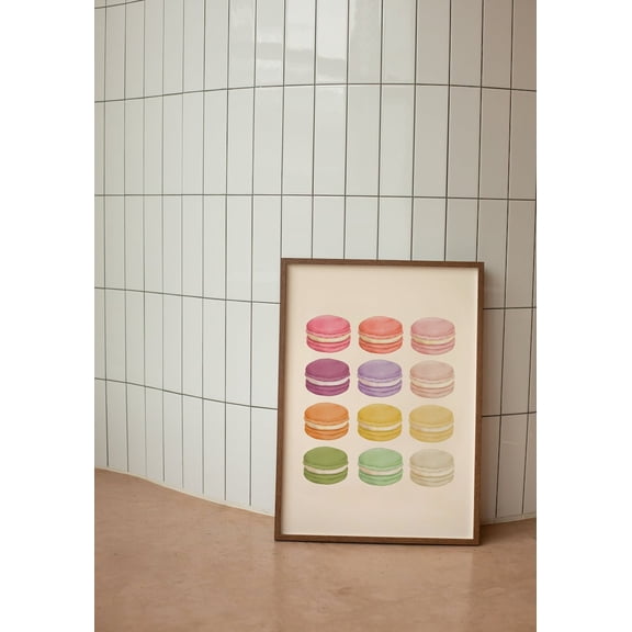Y2K Macaron Kitchen Food Wall Art| Wall Decor| | Home Decor| Trendy Art Unframed Paper Print