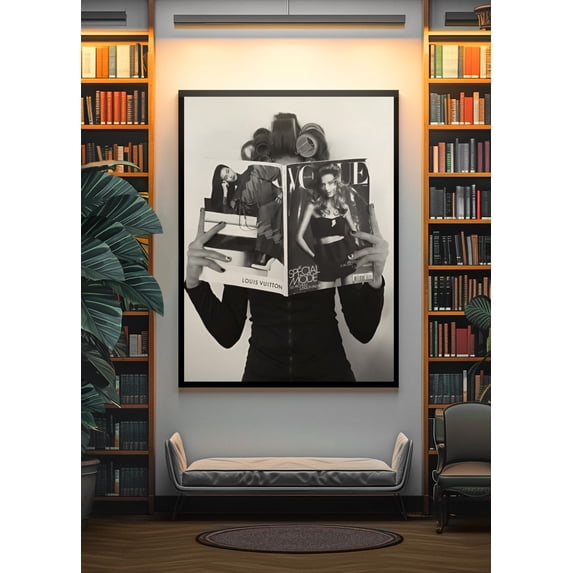 Y2K Magazine LV X VOGUE Wall Art, Timeless Paris Fashion Aesthetics, Minimalistic Modern House Room Decor, Stockholm Style Gift Poster , Poster Print Only