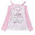 thumbnail image 1 of Y2K Off Shoulder Shirt Cute Cartoon Print Long Sleeve Sweatshirt Fall Casual Kawaii Cutecore Pullover Tops, 1 of 3
