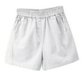thumbnail image 1 of Y2K Retro Sweat Shorts High Waist Chino Shorts Comfy Stretch Twill Shorts for Women, 1 of 6