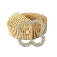 thumbnail image 1 of Y2K Rhinestone Belt for Women Men Silver Golden Shiny Diamond Crystal Belt Western Cowgirl Cowboy Studded Belt for Jeans Pants, 1 of 2