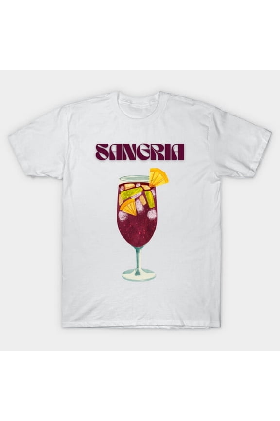 Y2K Sangria Cocktail Danish Pastel Funny Retro 2000s Aesthetic Drink Graphic H660 Unisex T-Shirt, Up to 5XL