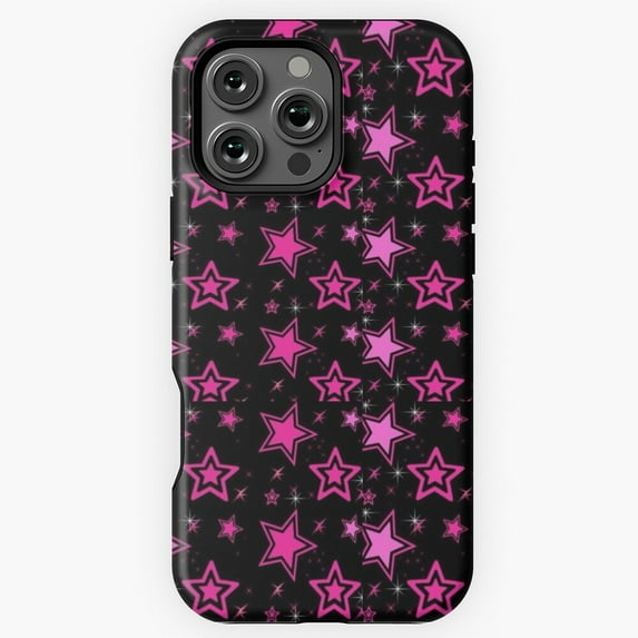 Y2K Scene Emo Pattern Phone Case for iPhone 16 15 14 13 12 11 Pro Max M890367