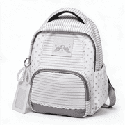 Y2K Star Backpack for Adults, Medium Whimsical Twee Wing Daypack with Cute Stripe, Cutecore Casual Bookbag Small Striped Star