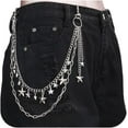 thumbnail image 1 of Y2K Star Pants Chain for Men Jean Chains for Women Pocket Chain for Pants Biker Hip Punk Chains Y2K Jewelry for Women Accessory Silver Trendy Fashion for Music Festival Concert Cosplay, 1 of 6