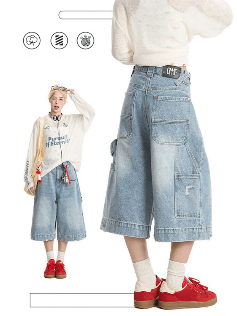 00s clench jeans jorts pants y2k b系 00s clench jeans jorts pants y2k b系 - メルカリ