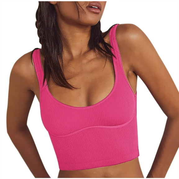 Y2K Tank Top Sevevn Women's Fashion Casual Spring Summer Solid Color Camisoles Round-Neck Camisoles Compression Tank Tops For Women