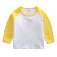 thumbnail image 1 of Y2K Tops Summer Toddler Baby Girls Long Sleeve T Shirt Little Kids Fall Crew Neck Tops Casual Tees 3-10 Years, 1 of 6