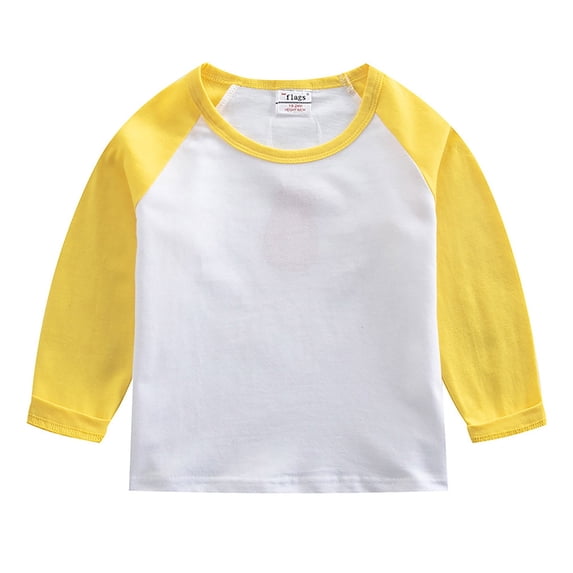 Y2K Tops Summer Toddler Baby Girls Long Sleeve T Shirt Little Kids Fall Crew Neck Tops Casual Tees 3-10 Years