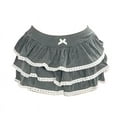 thumbnail image 1 of Y2K cute women skirt retro hip-hop sweet bow fashion streetwear summer sweetheart campus Harajuku casual solid color mini skirt, 1 of 5