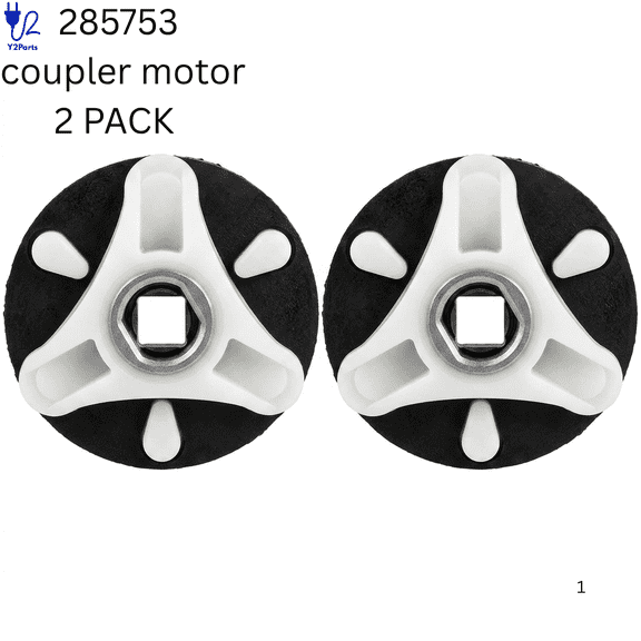 Y2PARTS 285753 Washer Motor Coupling Replacement for Whirlpool Kenmore Roper Estate Washers Pack of 2