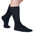 thumbnail image 1 of Y2Y2 Extra Wide Diabetic Socks, Non-Binding Edema Non Slip Hospital Socks, Shoe Size 4-10, 2 Pairs Black, 1 of 8