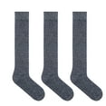thumbnail image 1 of Y2Y2 Men's Knee-High Dress Socks Charcoal Heather 3-Pack Big and Tall Shoe Size 13-15, 1 of 6
