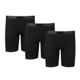 thumbnail image 1 of Y2Y2 Men's Modal Underwear Long Leg Boxer Briefs 3-Pack Black 3XL 48"-50" Big and Tall, 1 of 5