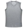 thumbnail image 1 of Y2Y2 Men's Sleeveless V-Neck T-Shirt Gray M 38"-40", 1 of 4