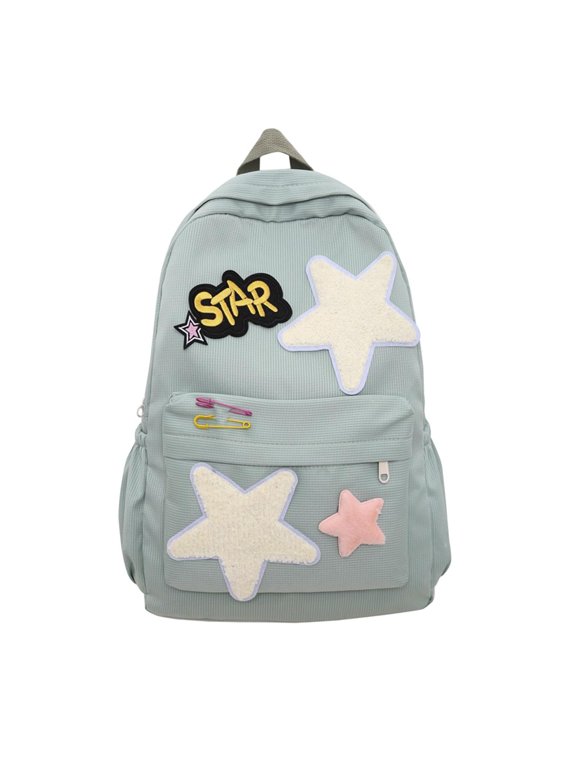 Y2k Backpack for Women, Kawaii Star Backpack Aesthetic Backpack Casual Daypack for Hiking Travel