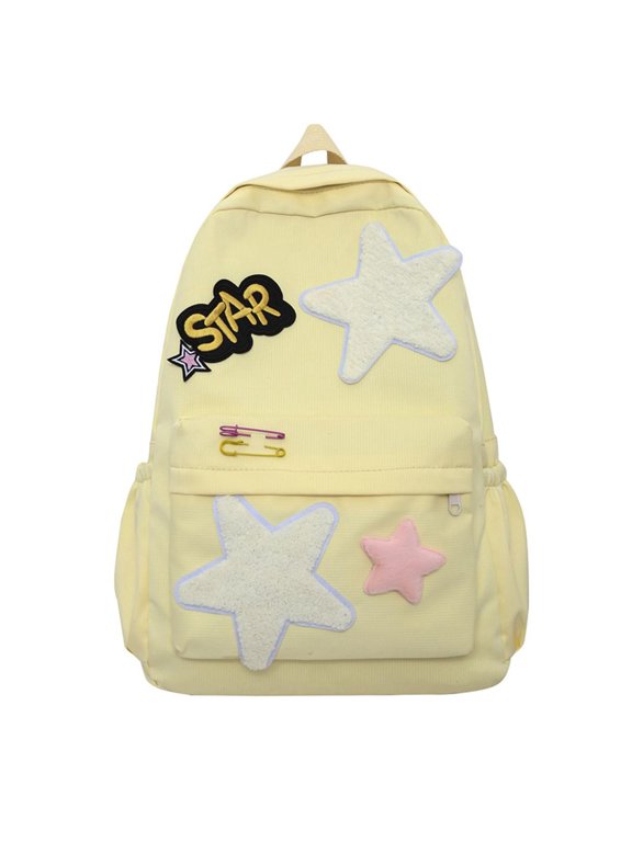 Y2k Backpack for Women, Kawaii Star Backpack Aesthetic Backpack Casual Daypack for Hiking Travel