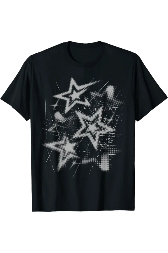 Y2k Grunge Stars 2000s Cyber Vintage Graphic T-Shirt, Unisex T-Shirt