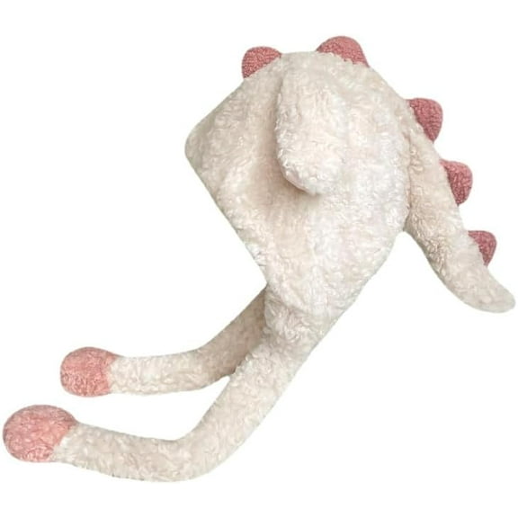 Y2k Hats Fuzzy Hat Fluffy for Women Woman's Cap Cute Dinosaurs Beanie Ear Moving Furry Caps Winter Warm Hats