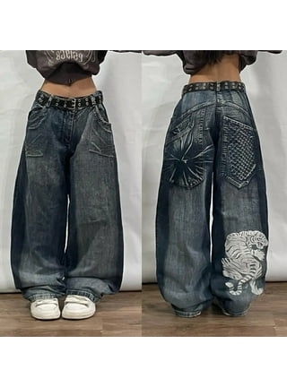 Sunisery Men's Regular Fit Stacked Jeans Patch Distressed Denim Pants Streetwear,Light Blue, Size: Medium