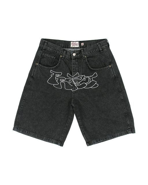 Y2k Shorts Men Loose Casual Straight Jean Shorts Hip Hop Y2k Shorts Men Loose Casual Straight Jean Shorts Hip Hop