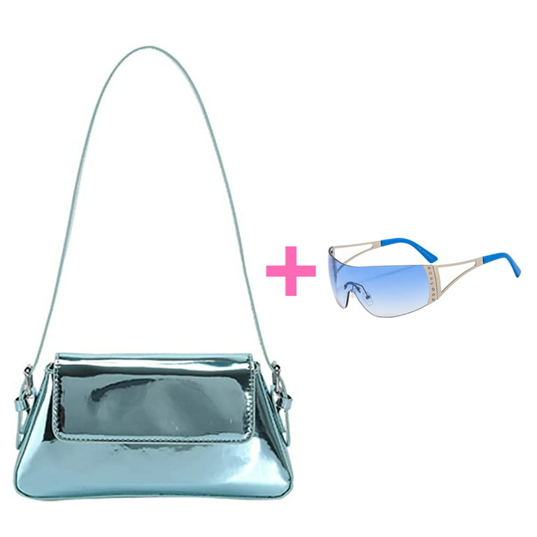 Y2k Sparkly Silver Purse Shoulder Bag Purse for Women Everyday Purse Hobo  Bag 