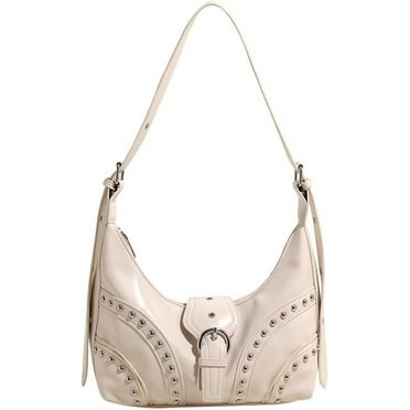 Y2k Studded Purse Small Shoulder Bag Leather Hobo Bag Punk Crossbody Handbag Purse