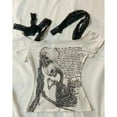 thumbnail image 1 of Y2k Vintage Pink Tshirts Slim-fit Halter Slip Short Sleeve Print Y2k Harajuku Fashion Casual Tops Chic Retro Gothic Punk Tees, 1 of 15