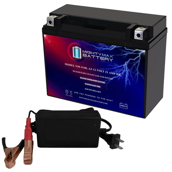 Y50-N18L-A3 Battery for ARCTIC CAT Bearcat '03-04 + 12V 4Amp Charger