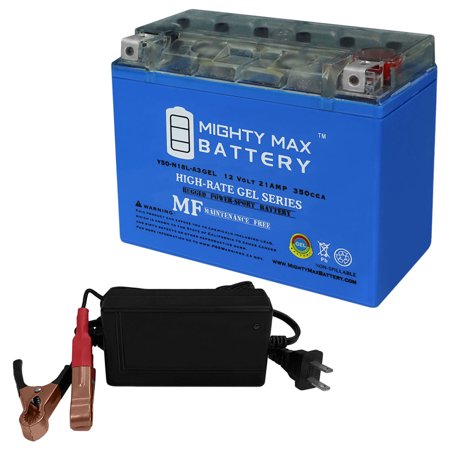 Y50-N18L-A3 GEL Replacement Battery for Moose 2113-0200 + 12V 4Amp Charger
