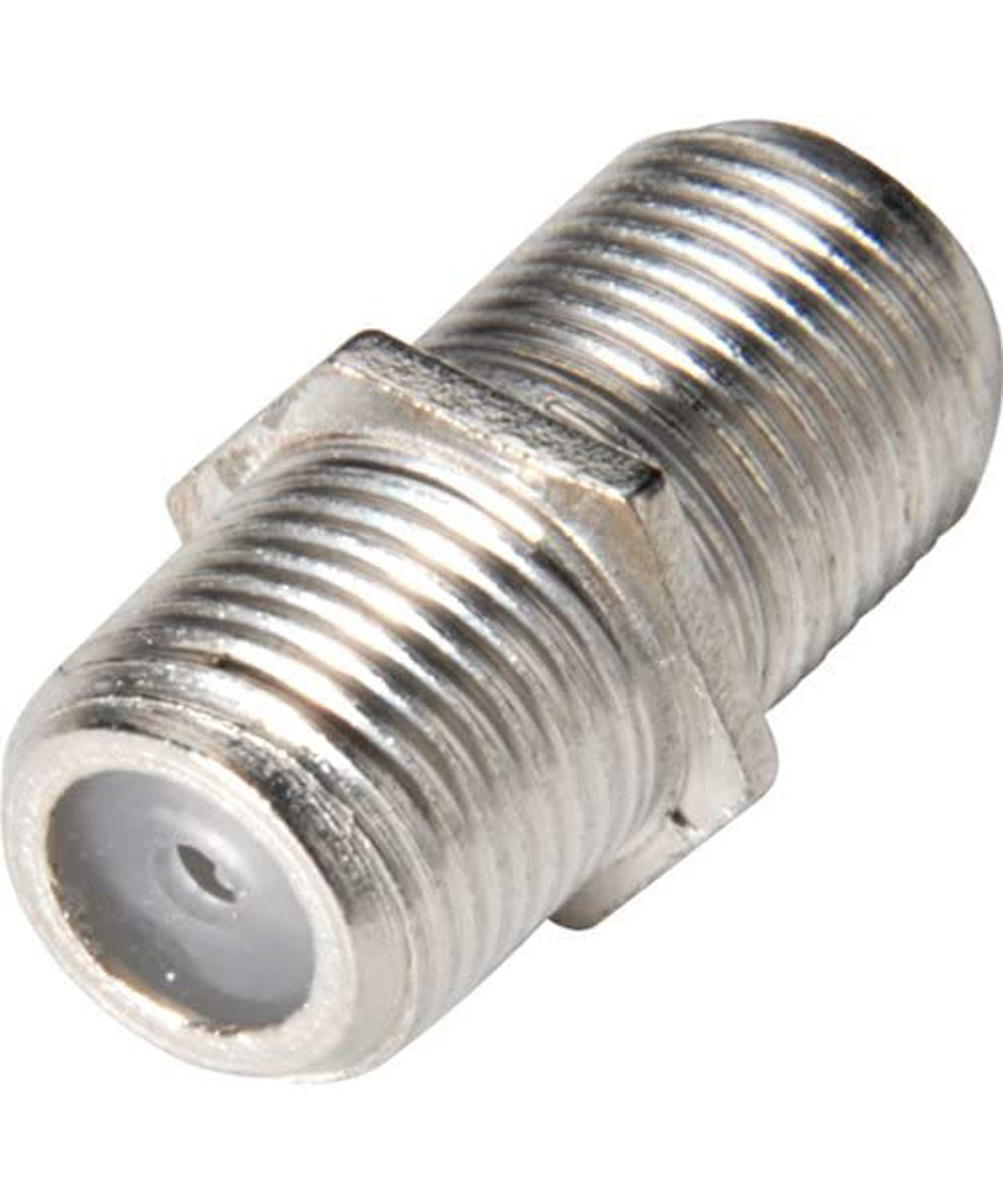 Y66865-Nickel Plated F Coupler Female To Female - 25-Pack - image 1 of 5