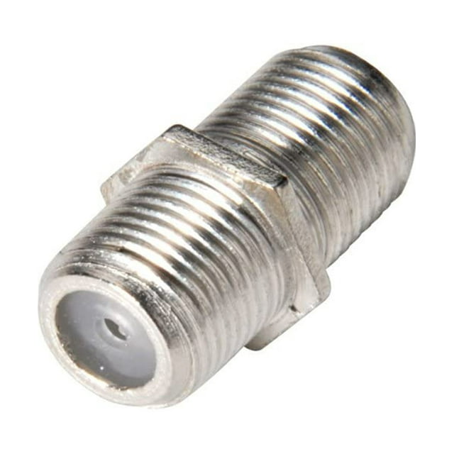 Y66865-Nickel Plated F Coupler Female To Female - 25-Pack