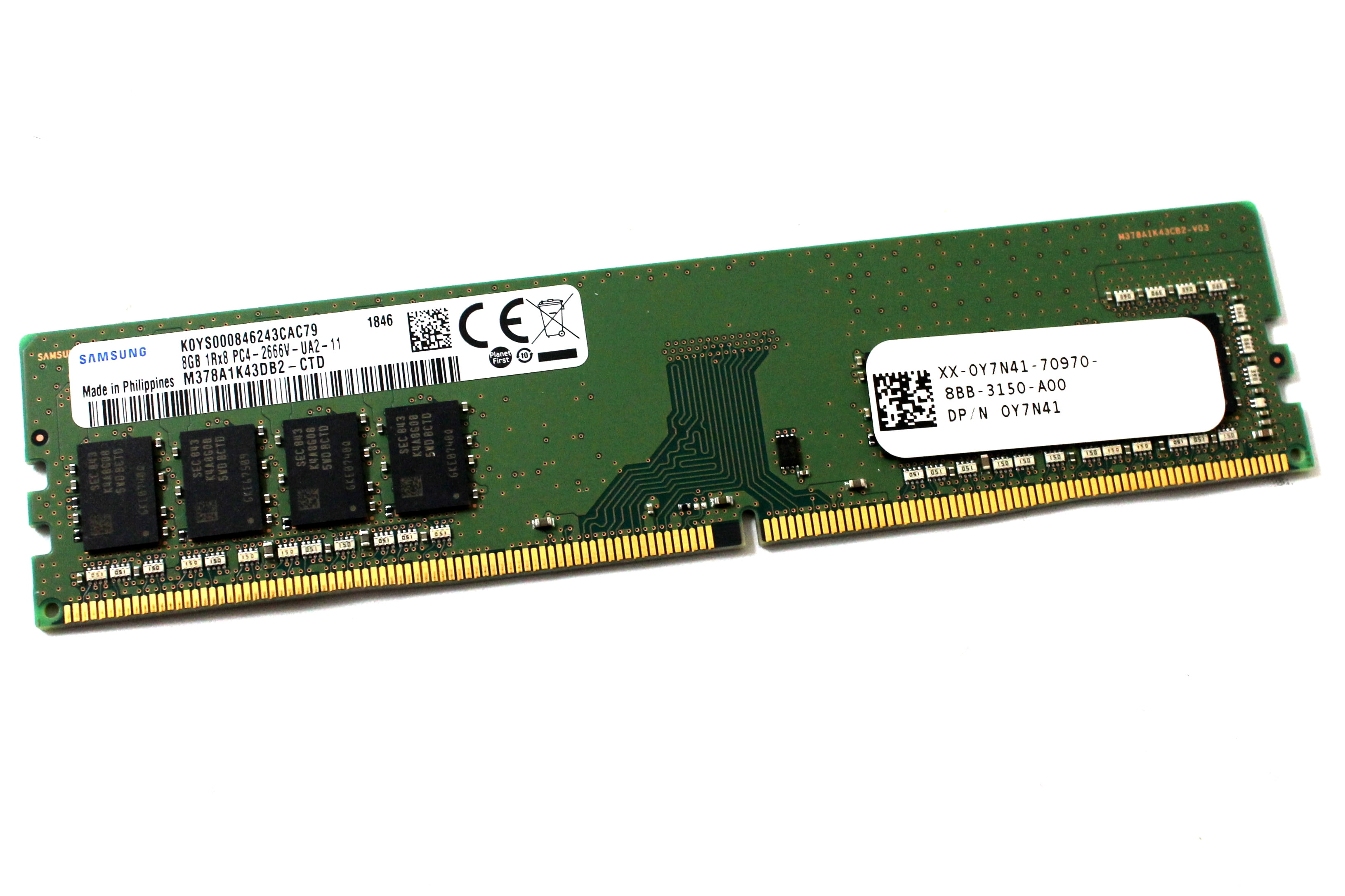 SAMSUNG 8GB 1Rx8 PC4-2666V 2枚セット Samsung 8GB DDR4 G 0 1rx8
